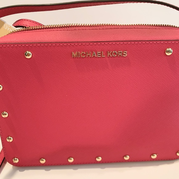 Micheal Kors Sandrine Studded Crossbody NWT - Picture 3 of 8